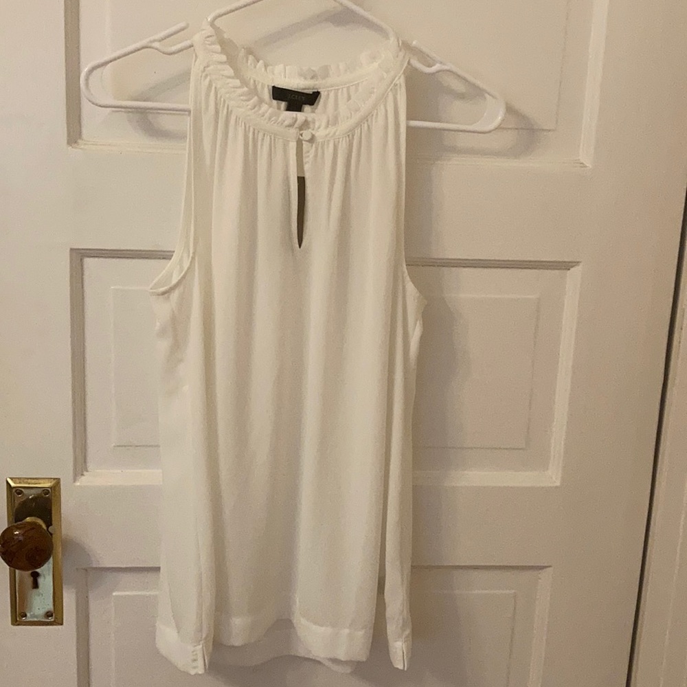 J Crew ruffle tank